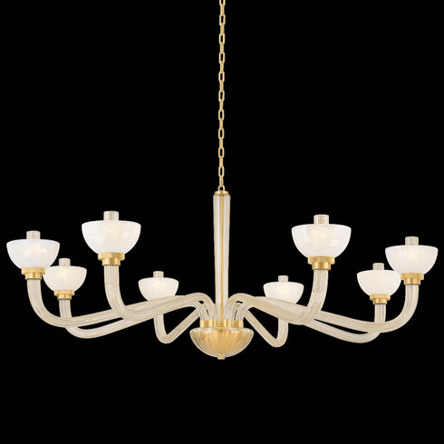 Hudson Valley St. Lawrence Chandelier in Aged Brass Finish Model: 3308-AGB