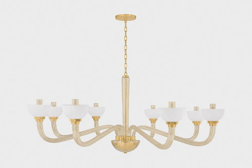 Hudson Valley St. Lawrence Chandelier in Aged Brass Finish Model: 3308-AGB