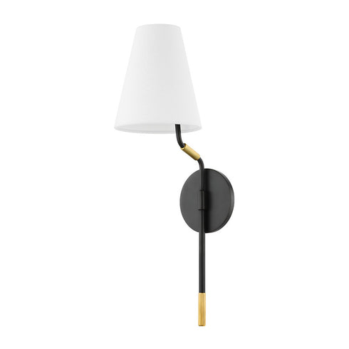 Hudson Valley Stanwyck 1 LIGHT WALL SCONCE in Aged Brass/Distressed Bronze Finish Model: 6621-AGB/DB