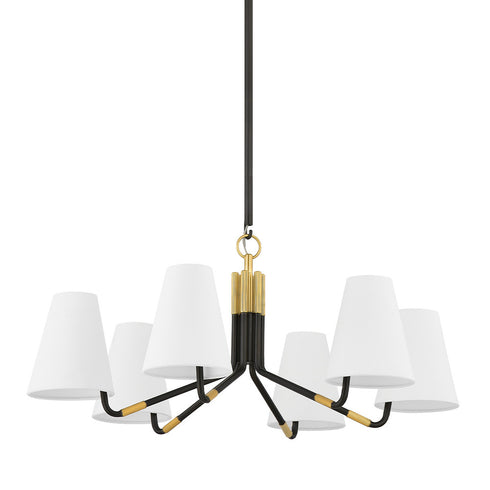 Hudson Valley Stanwyck 6 LIGHT CHANDELIER in Aged Brass/Distressed Bronze Finish Model: 6632-AGB/DB