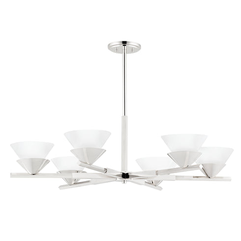 Hudson Valley Stillwell Chandelier in Polished Nickel Finish Model: 6406-PN