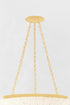 Hudson Valley Summerside Pendant in Vintage Gold Leaf Finish Model: 1706-VGL