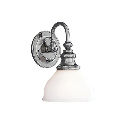 Hudson Valley Sutton 1 LIGHT BATH BRACKET in Polished Nickel Finish Model: 5901-PN