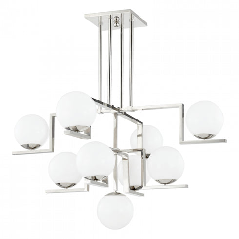 Hudson Valley Tanner Chandelier in Polished Nickel Finish Model: 5089-PN
