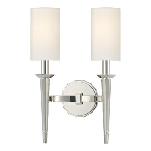 Hudson Valley Tioga Wall Sconce in Polished Nickel Finish Model: 8882-PN