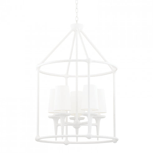 Hudson Valley Torch Lantern in White Plaster Finish Model: 6625-WP