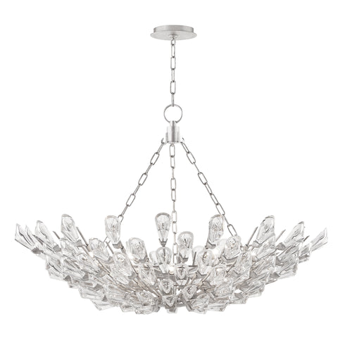 Hudson Valley Tulip 12 LIGHT CHANDELIER in Silver Leaf Finish Model: 7240-SL