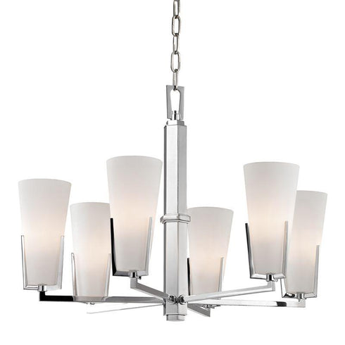 Hudson Valley Upton Chandelier in Polished Chrome Finish Model: 1806-PC