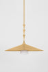 Hudson Valley Vails Gate Pendant in Vintage Gold Leaf Finish Model: 4534-VGL
