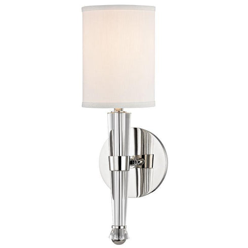Hudson Valley Volta 1 LIGHT WALL SCONCE in Polished Nickel Finish Model: 4110-PN