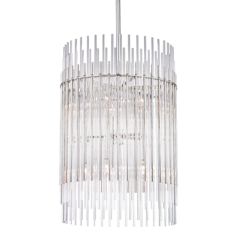 Hudson Valley Wallis 10 LIGHT PENDANT in Polished Nickel Finish Model: 6320-PN