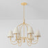 Hudson Valley Warrensburg Chandelier in Vintage Gold Leaf Finish Model: 5732-VGL