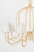 Hudson Valley Warrensburg Chandelier in Vintage Gold Leaf Finish Model: 5744-VGL
