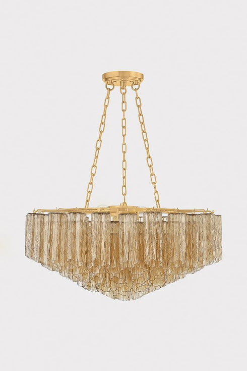 Hudson Valley Watertown Chandelier in Aged Brass Finish Model: 4909-AGB
