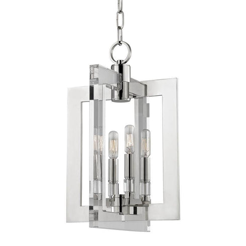 Hudson Valley Wellington 4 LIGHT PENDANT in Polished Nickel Finish Model: 9312-PN