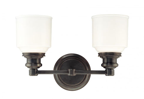 Hudson Valley Windham 2 LIGHT BATH BRACKET in Satin Nickel Finish Model: 3402-SN
