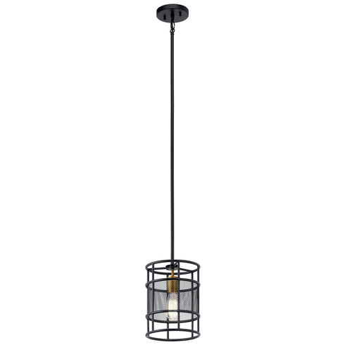 Kichler 1 Light Mini Pendant Model: 43597BK