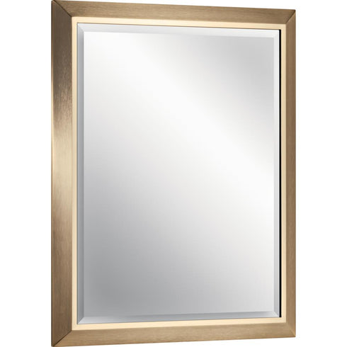 Kichler 24 Inch Rectangular Mirror in Champagne Bronze Model: 41011CPZ