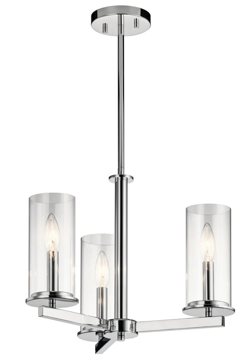 Kichler 3 Light Chandelie Semi Flush Model: 43997BK