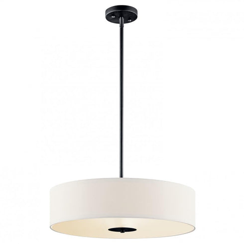 Kichler 3 Light Pendan Semi Flush Model: 42121BK
