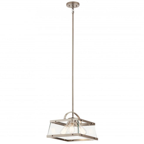 Kichler 3 Light Pendan Semi Flush Model: 52125CLP