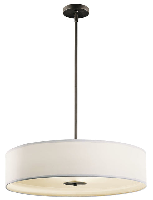 Kichler 3 Light Pendant Semi Flush Model: 42122NI