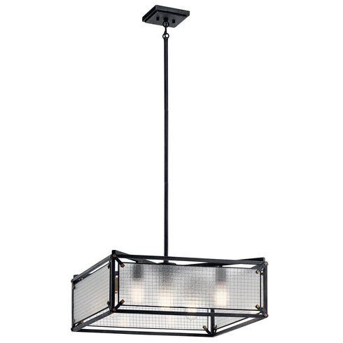 Kichler 4 Light Chandelier Model: 44332DBK