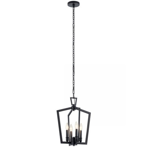 Kichler Abbotswell 4 Light Pendant Model: 43498BK