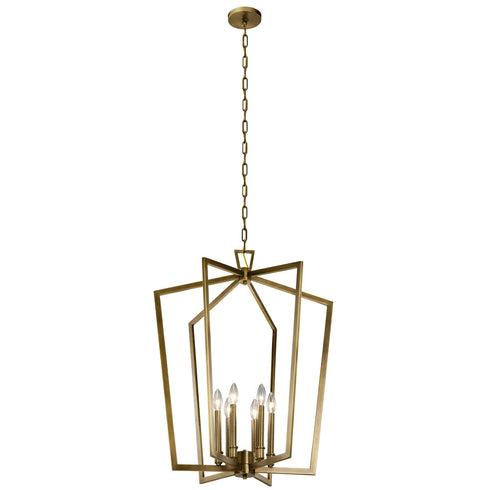 Kichler Abbotswell 6 Light Large Foyer Pendant Model: 43495NBR