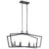 Kichler Abbotswell 8 Light Linear Chandelier Model: 43494BK