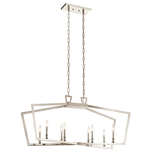 Kichler Abbotswell 8 Light Linear Chandelier Model: 43494BK