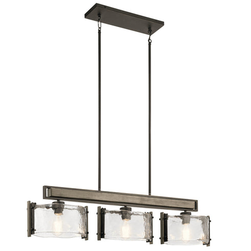 Kichler Aberdeen 3 Light Linear Chandelier Model: 43896OZ