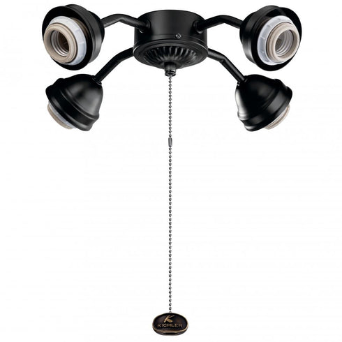 Kichler Accessory LED 4 Light Bent Arm Fitter Model: 350015SBK