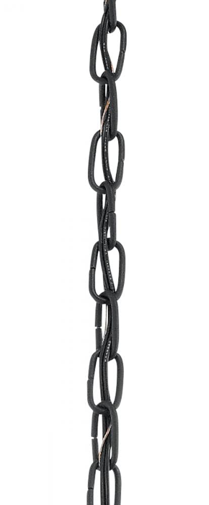 Kichler Accessory Outdoor Brass Chain 36 Inch in Textured Black Finish Model: 4927BKT