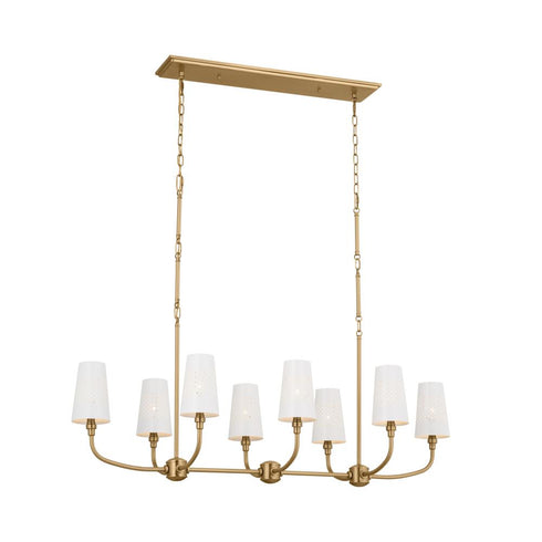 Kichler Adeena 8 Light Linear Chandelier Model: 52510CLP