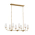 Kichler Adeena 8 Light Linear Chandelier Model: 52510CLP