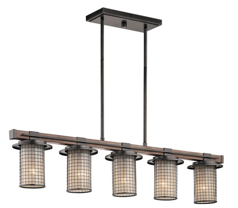 Kichler Ahrendale 5 Light Linear Chandelier Model: 43590AVI