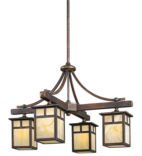 Kichler Alameda 4 Light Indoor Outdoor Chandelier Model: 49091CV