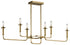 Kichler Alden 6 Light Linear Chandelier Model: 43362BK