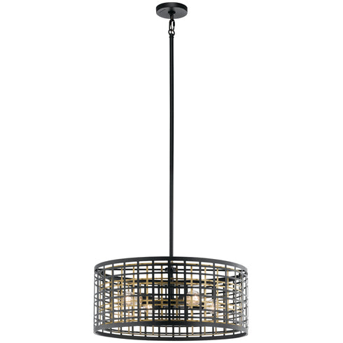 Kichler Aldergate 4 Light Chandelier Pendant Model: 44076BK