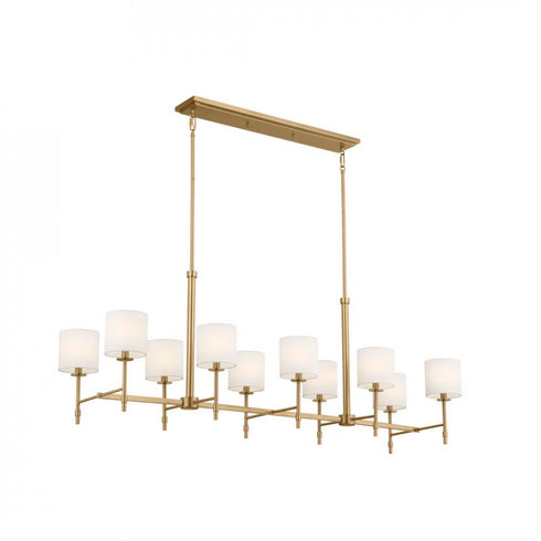 Kichler Ali 10 Light Linear Chandelier Model: 52503BNB