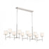 Kichler Ali 10 Light Linear Chandelier Model: 52503BNB