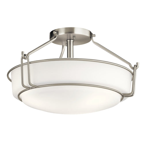 Kichler Alkire 3 Light Semi Flush Model: 44085NI