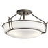 Kichler Alkire 3 Light Semi Flush Model: 44085NI