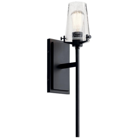 Kichler Alton 22 Inch 1 Light Wall Sconce With Clear Model: 45295BK
