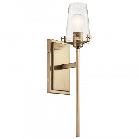 Kichler Alton 22 Inch 1 Light Wall Sconce With Clear Model: 45295CPZ