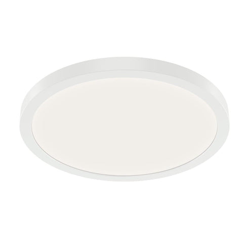Kichler Ara 11.25 Inch Round LED Flush mount in White Model: 53011WH30