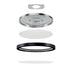 Kichler Ara 11in. Flush Mount 3000K BK in Black Finish Model: 53011BK30