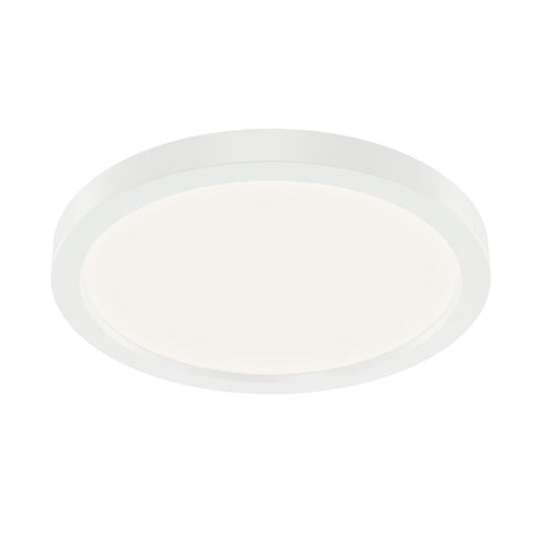 Kichler Ara 9.25 Inch Round LED Flush mount in White Model: 53009WH30