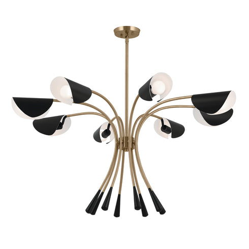 Kichler Arcus 45.4 Inch 8 Light Chandelier In Satin Model: 52560SN